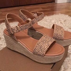 J. Crew platform espadrilles sandals ak128